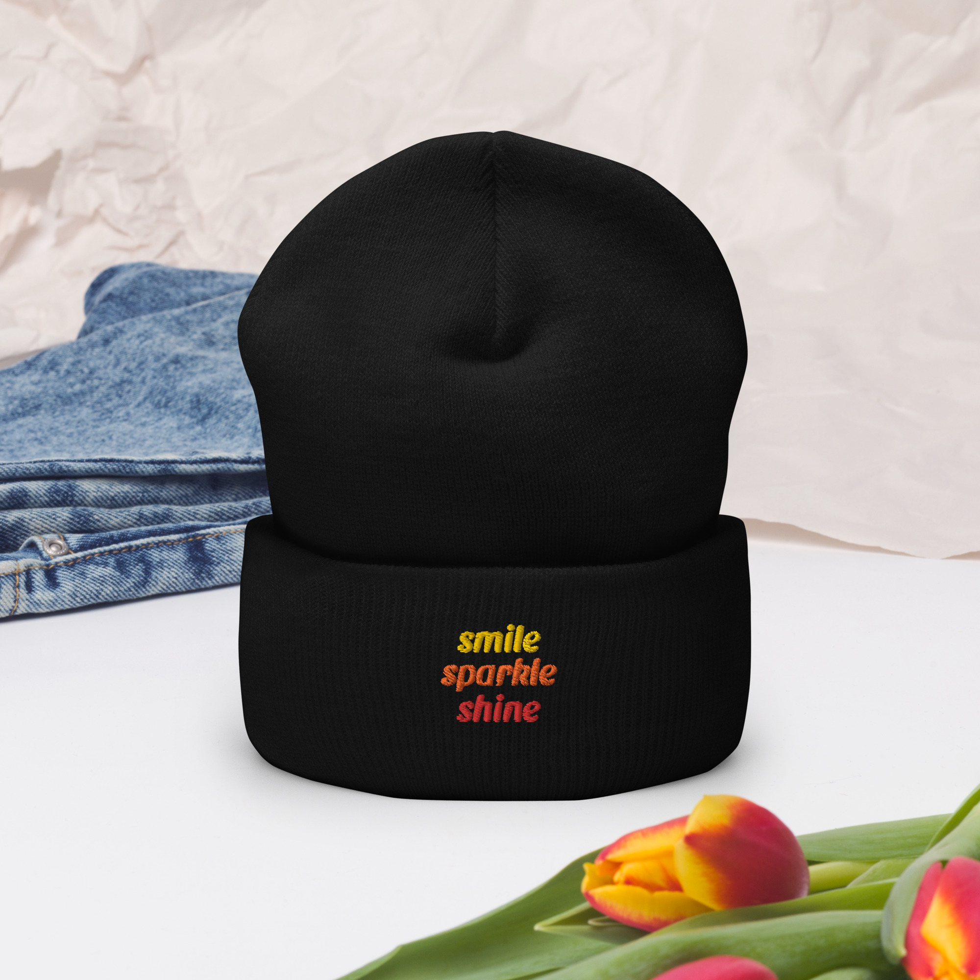 cuffed-beanie-black-front-2-63d2f9b1d6a3f.jpg Cuffed Beanie - Image 1