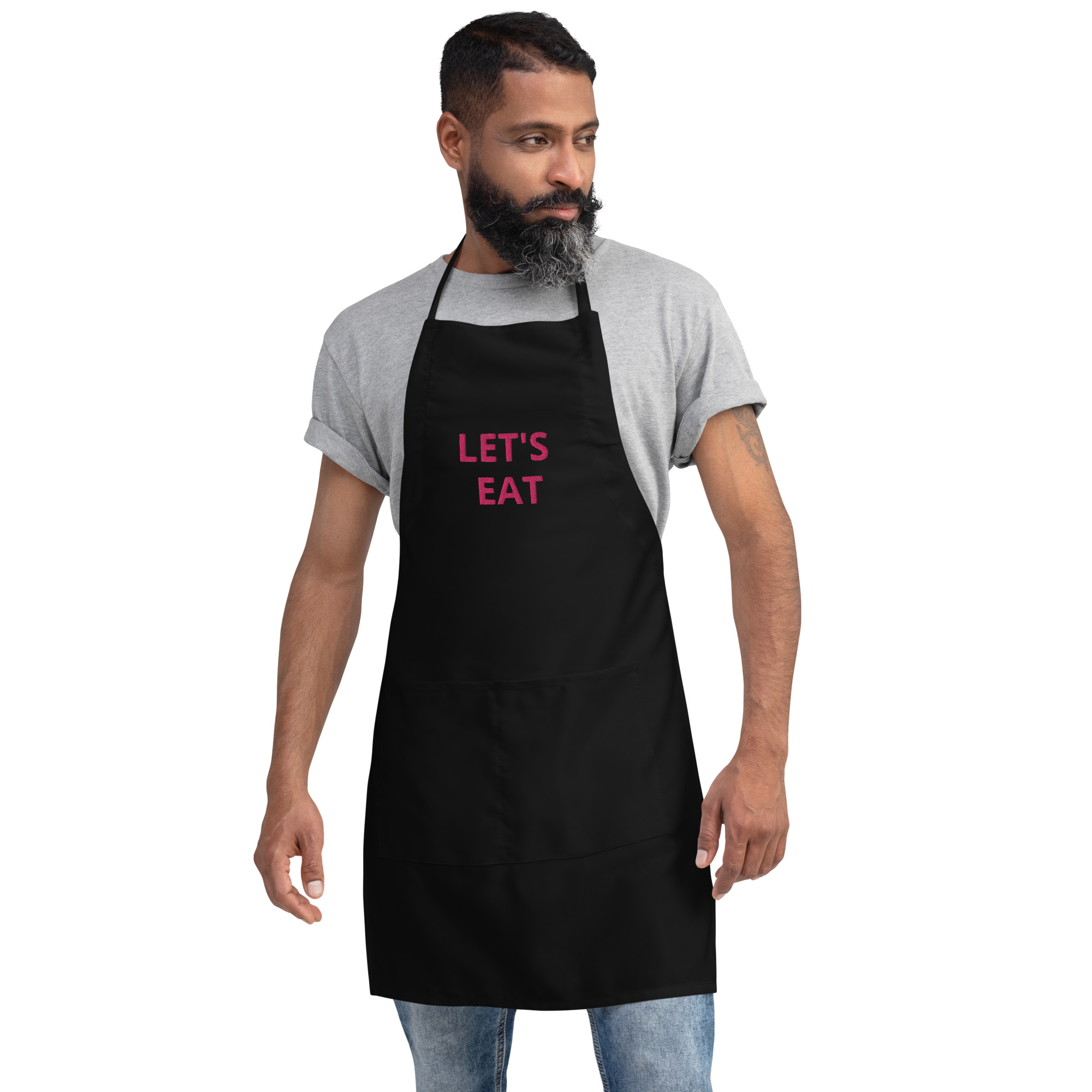 embroidered-apron-black-front-63fcda03c8e42.jpg Embroidered Apron - Image 1