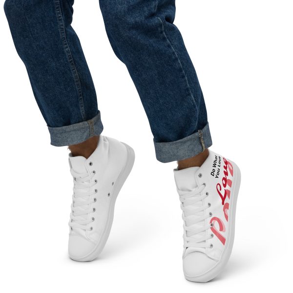 Men’s high top canvas shoes