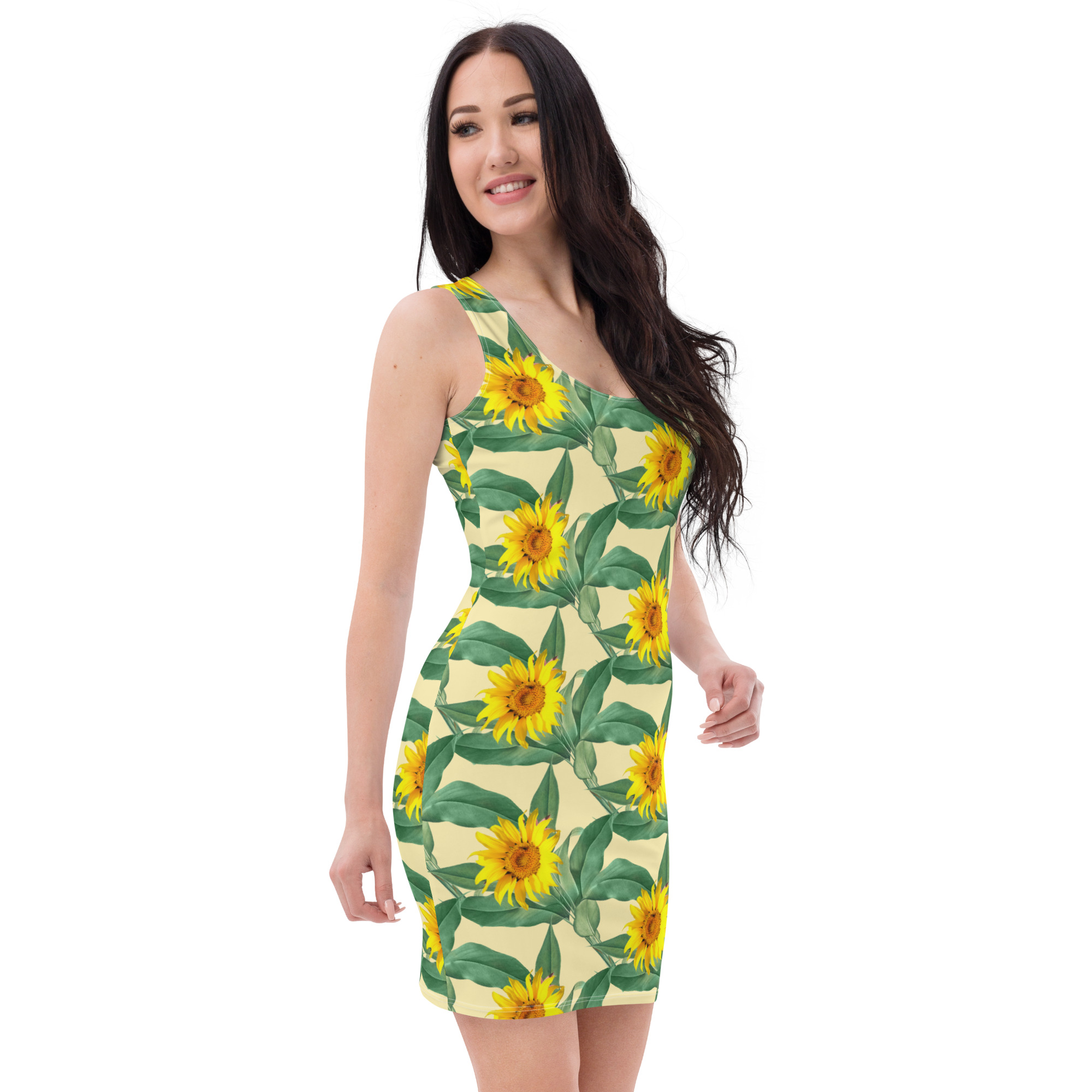 all-over-print-dress-white-right-front-640365409f2c7.jpg Sublimation Cut & Sew Dress - Image 1