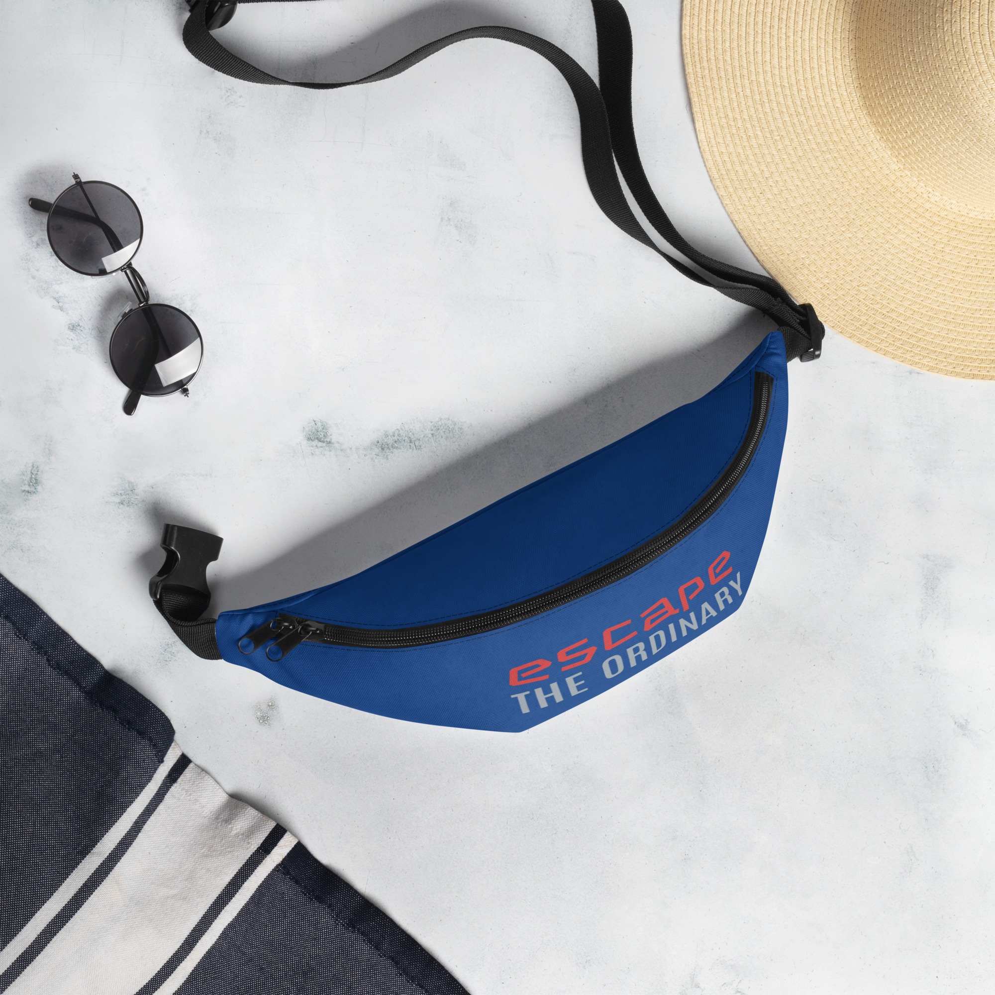 all-over-print-fanny-pack-white-lifestyle-2-64017078c7f43.jpg Fanny Pack - Image 1