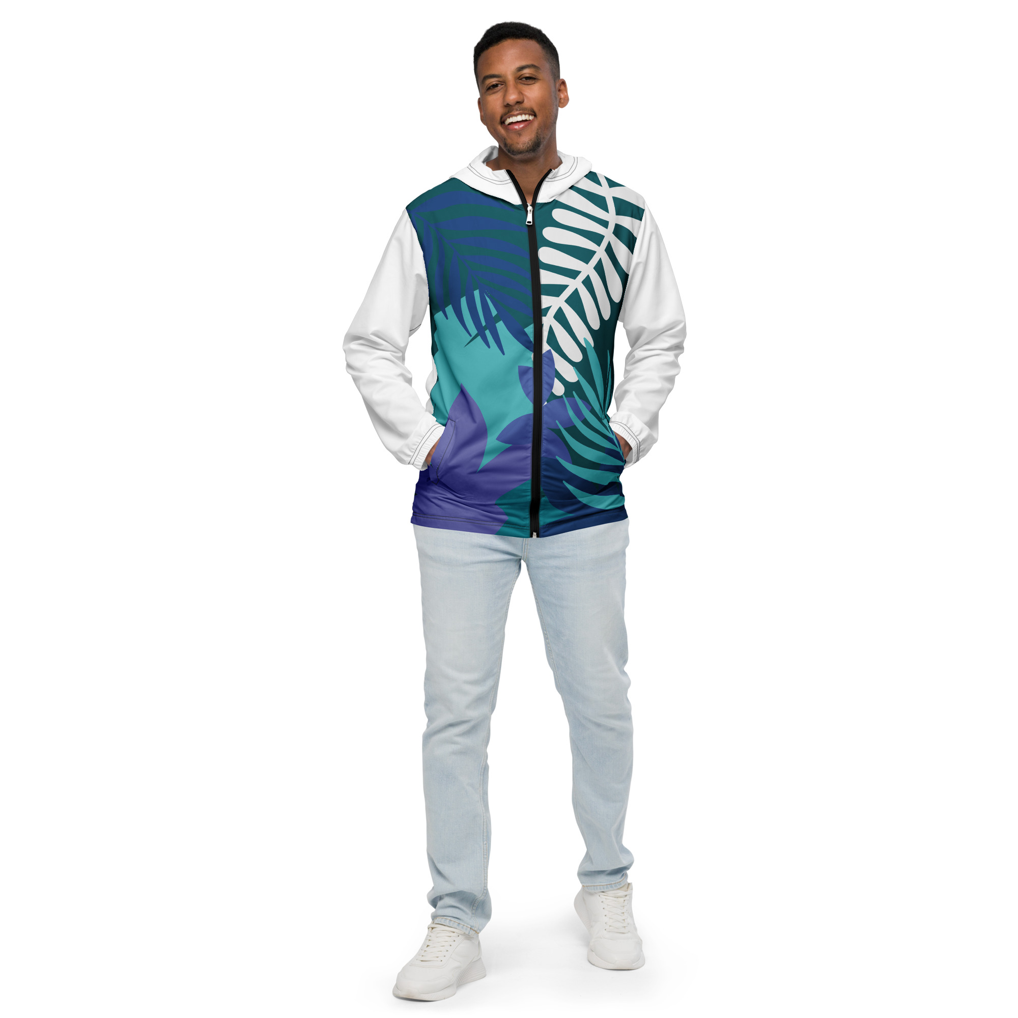all-over-print-mens-windbreaker-black-front-6400fe0e66071.jpg Men’s windbreaker - Image 1