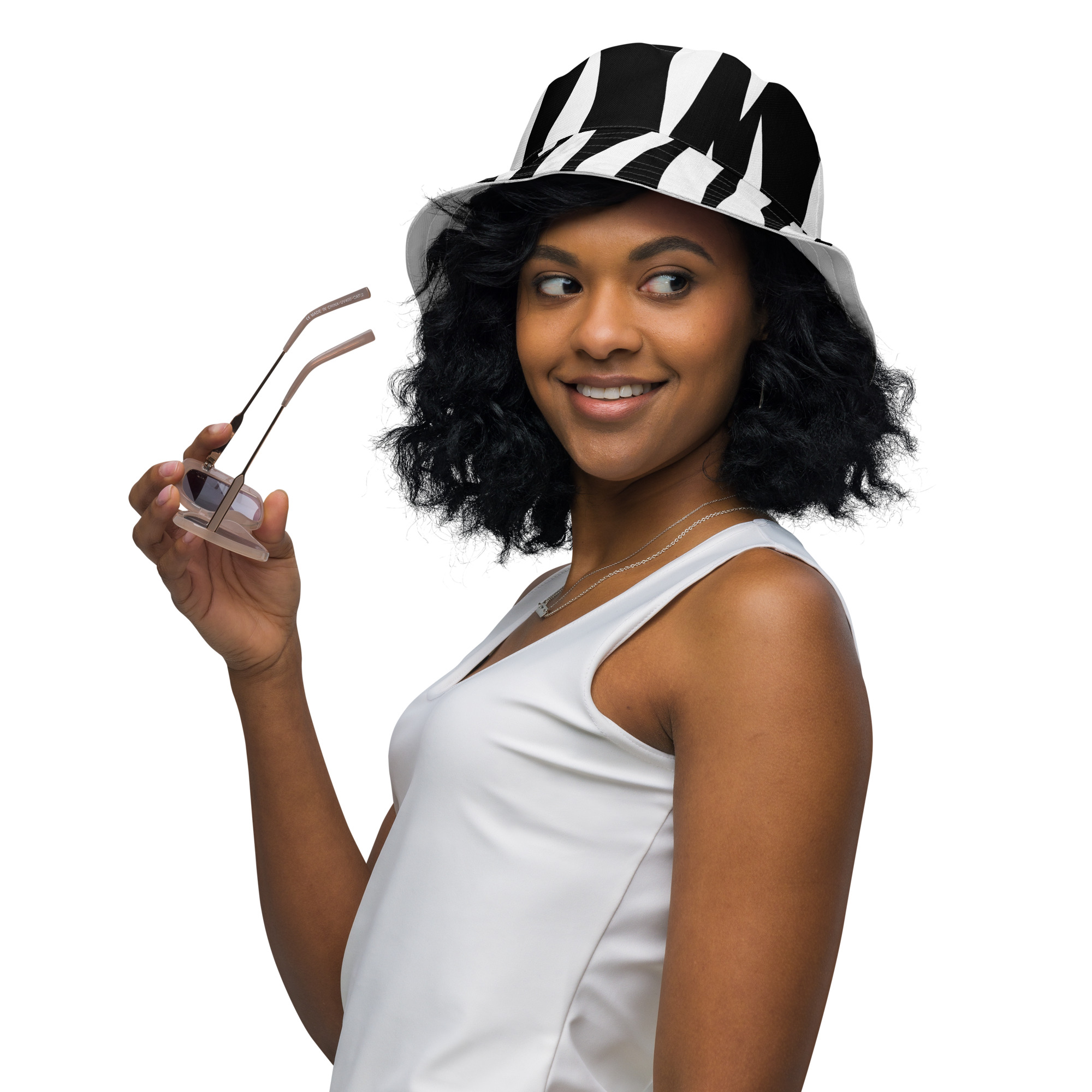 all-over-print-reversible-bucket-hat-white-left-front-outside-6403ee75bd0d2.jpg Reversible bucket hat - Image 1