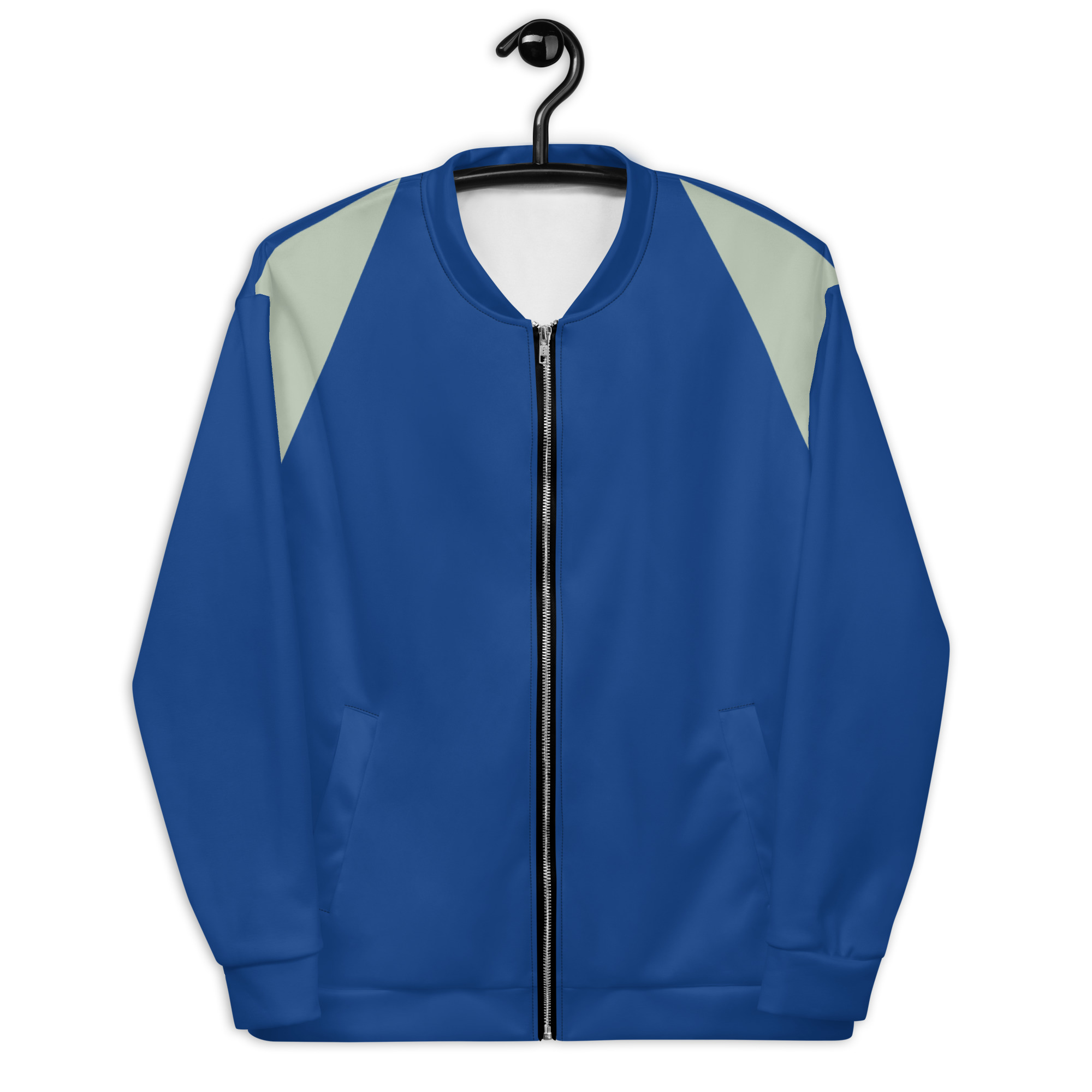 all-over-print-unisex-bomber-jacket-white-front-6405759d3a913.jpg Unisex Bomber Jacket - Image 1