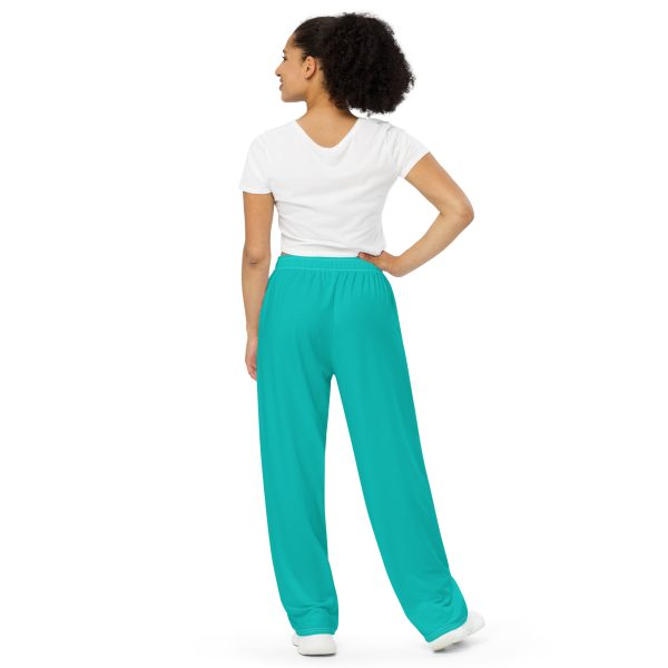 All-over print unisex wide-leg pants - Image 3