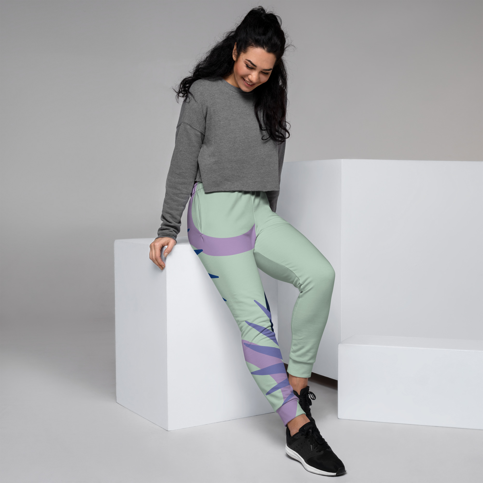 all-over-print-womens-joggers-white-right-6401039888797.jpg Women's Joggers - Image 1