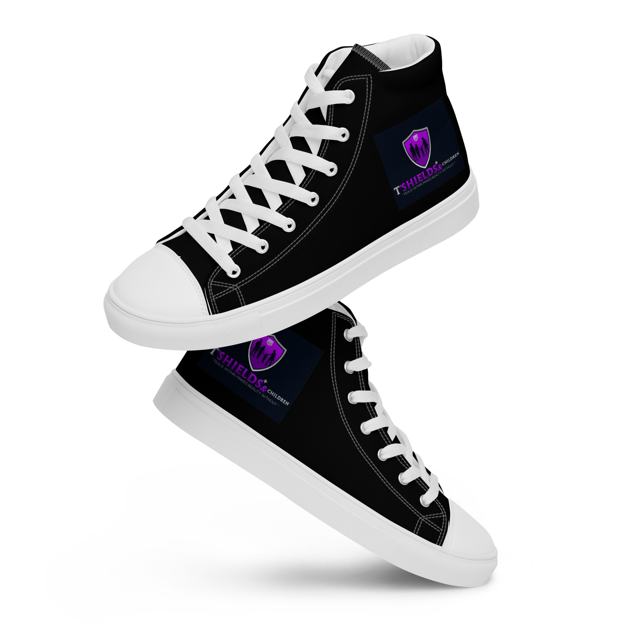 mens-high-top-canvas-shoes-white-front-640e098ad0cf1.jpg Men’s high top canvas shoes - Image 1