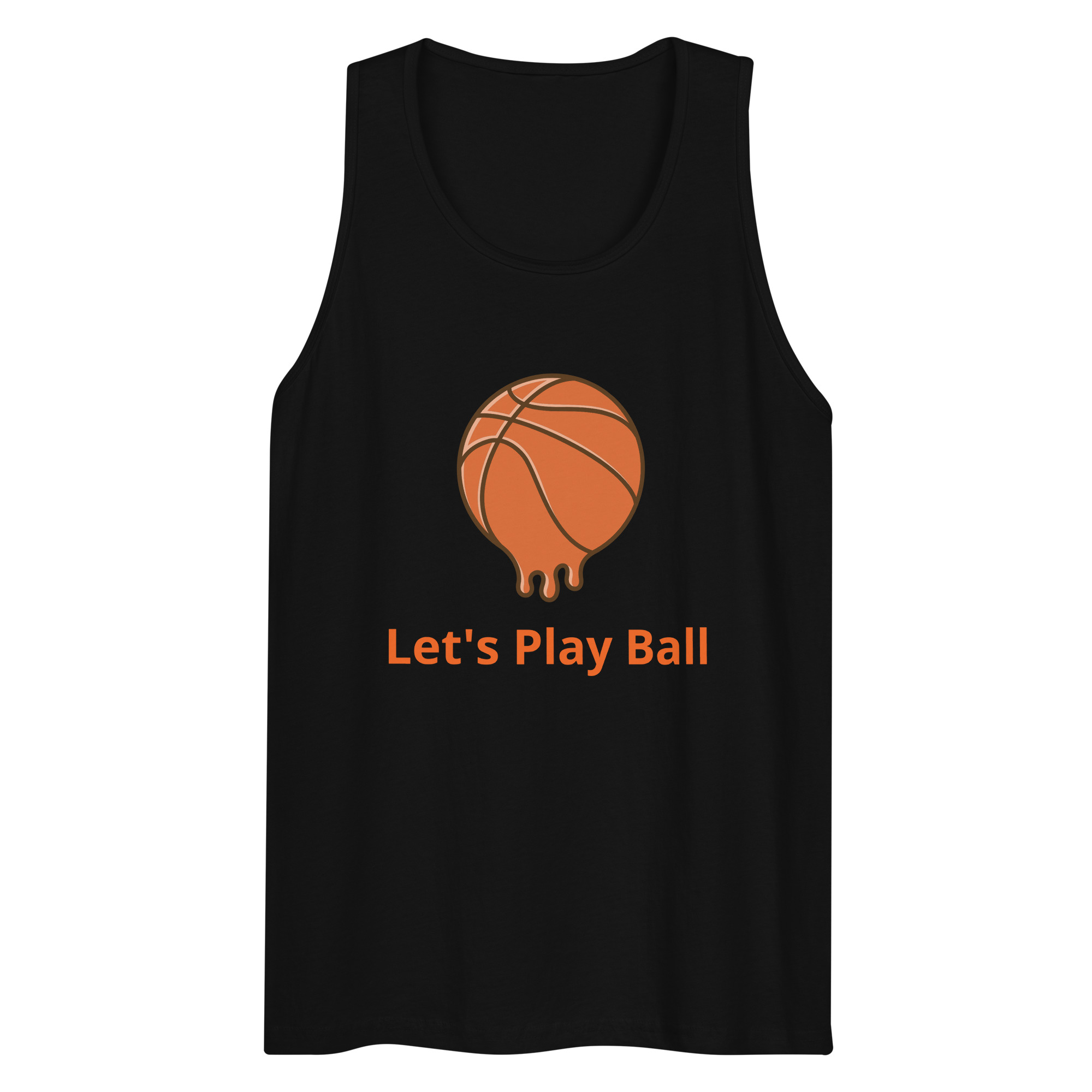 mens-premium-tank-top-black-front-6403f71f1a1e2.jpg Men’s premium tank top - Image 1
