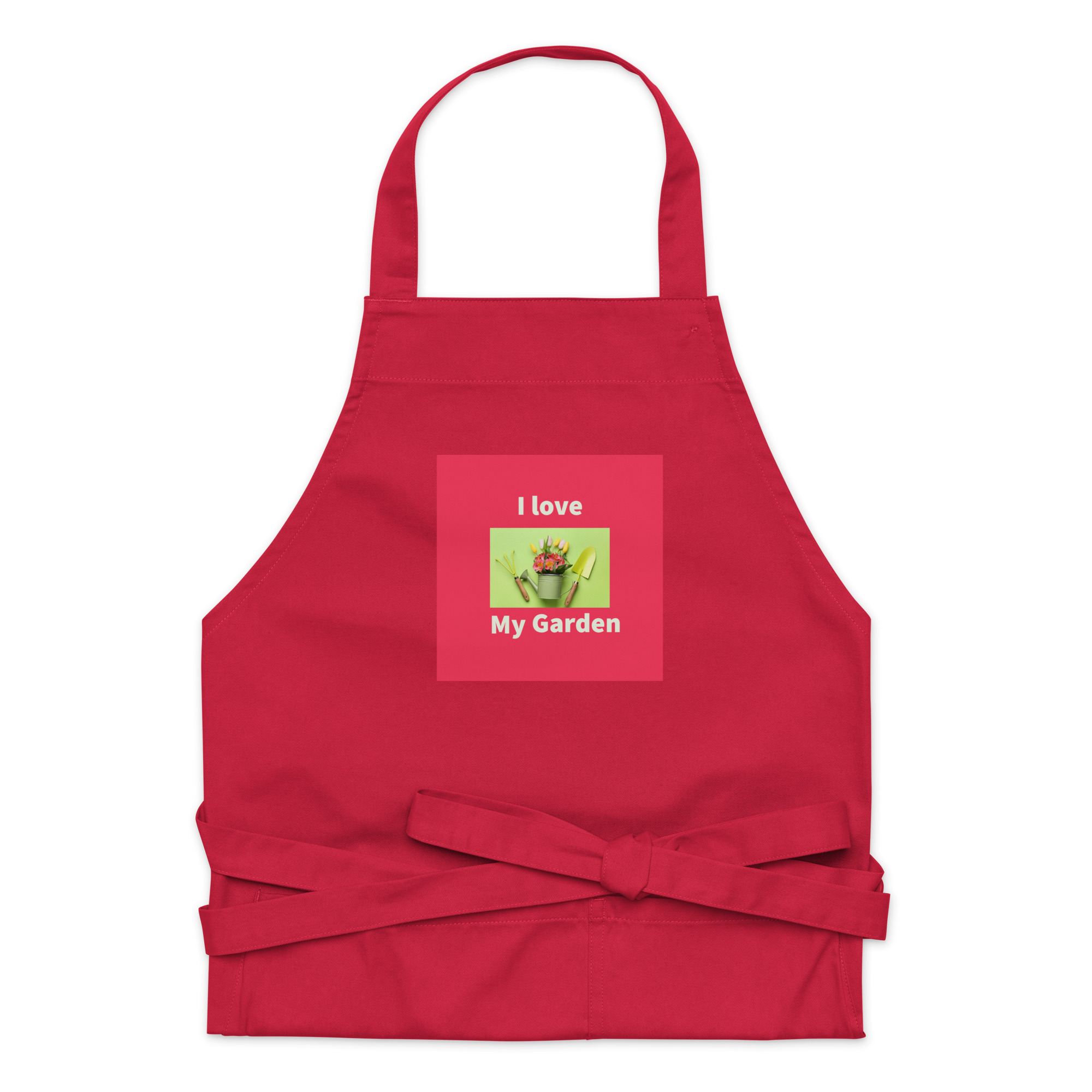 organic-cotton-apron-red-front-64052d150110d.jpg Organic cotton apron - Image 1