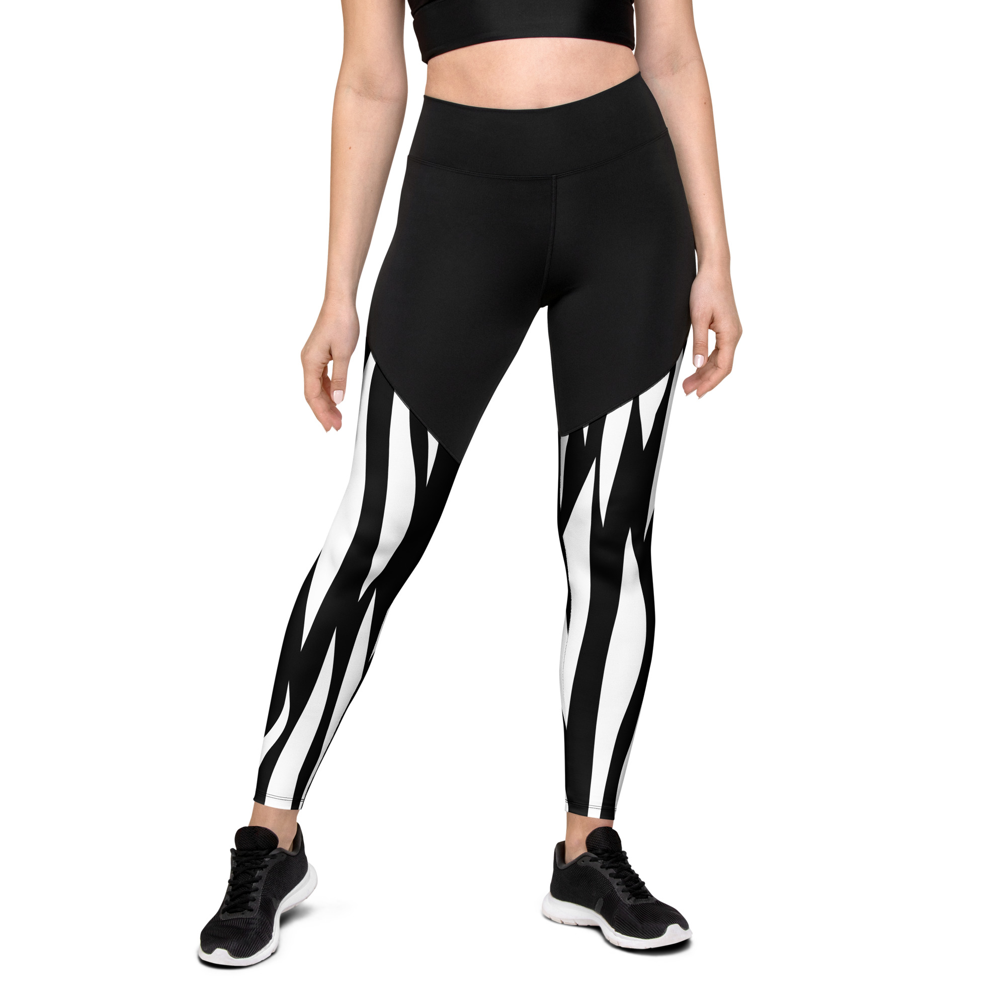 sports-leggings-white-front-6403ea60e1af9.jpg Sports Leggings - Image 1