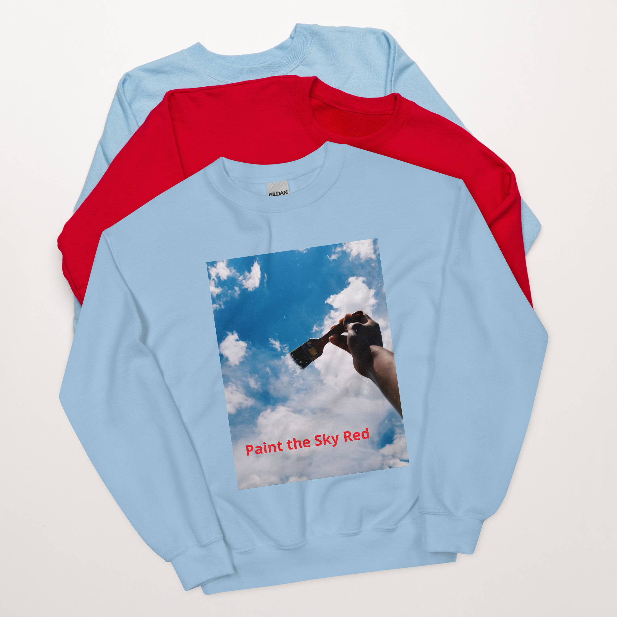 unisex-crew-neck-sweatshirt-light-blue-front-6406afe0ed633.jpg Unisex Sweatshirt - Image 1