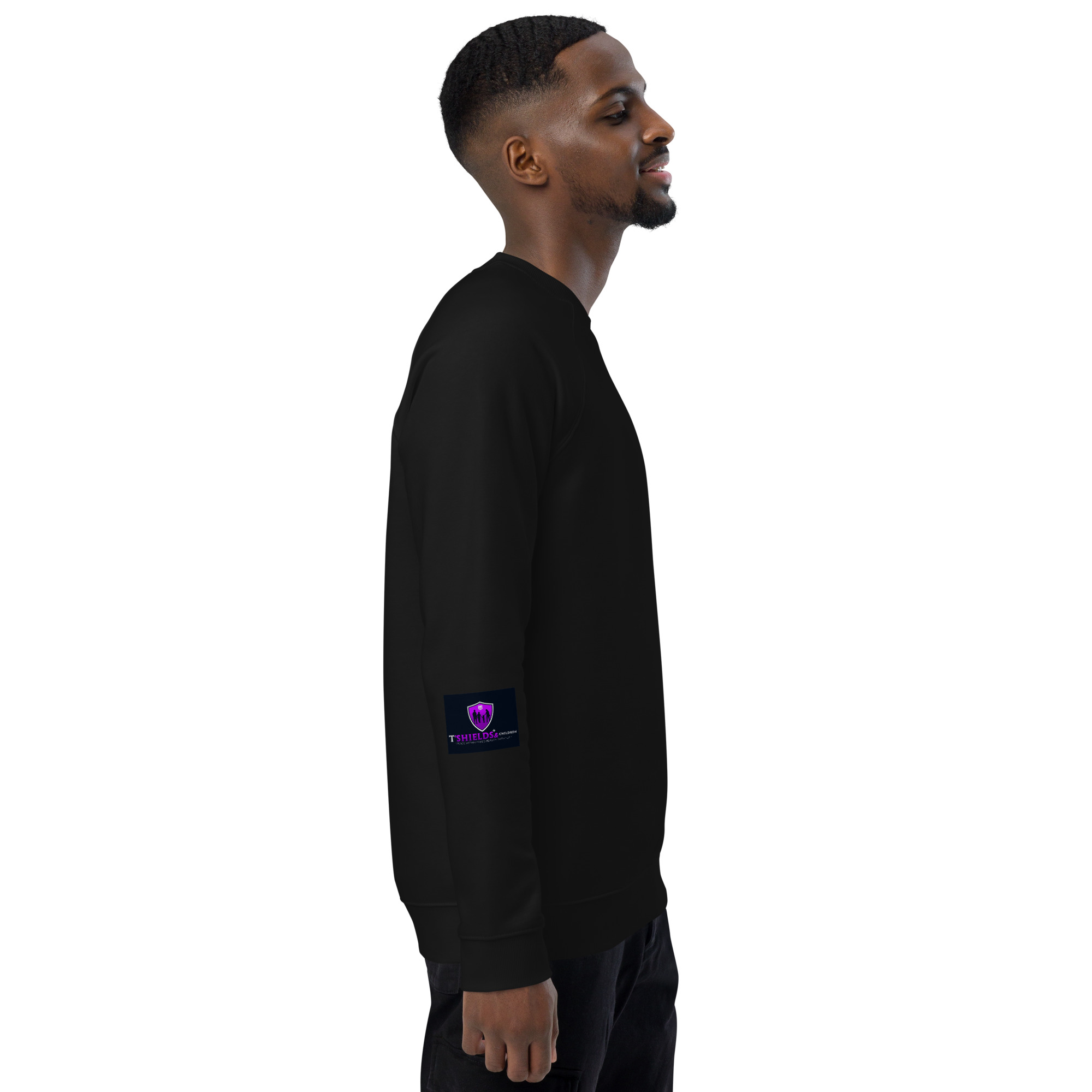 unisex-organic-raglan-sweatshirt-black-right-640b64c7b4977.jpg Unisex organic raglan sweatshirt - Image 1