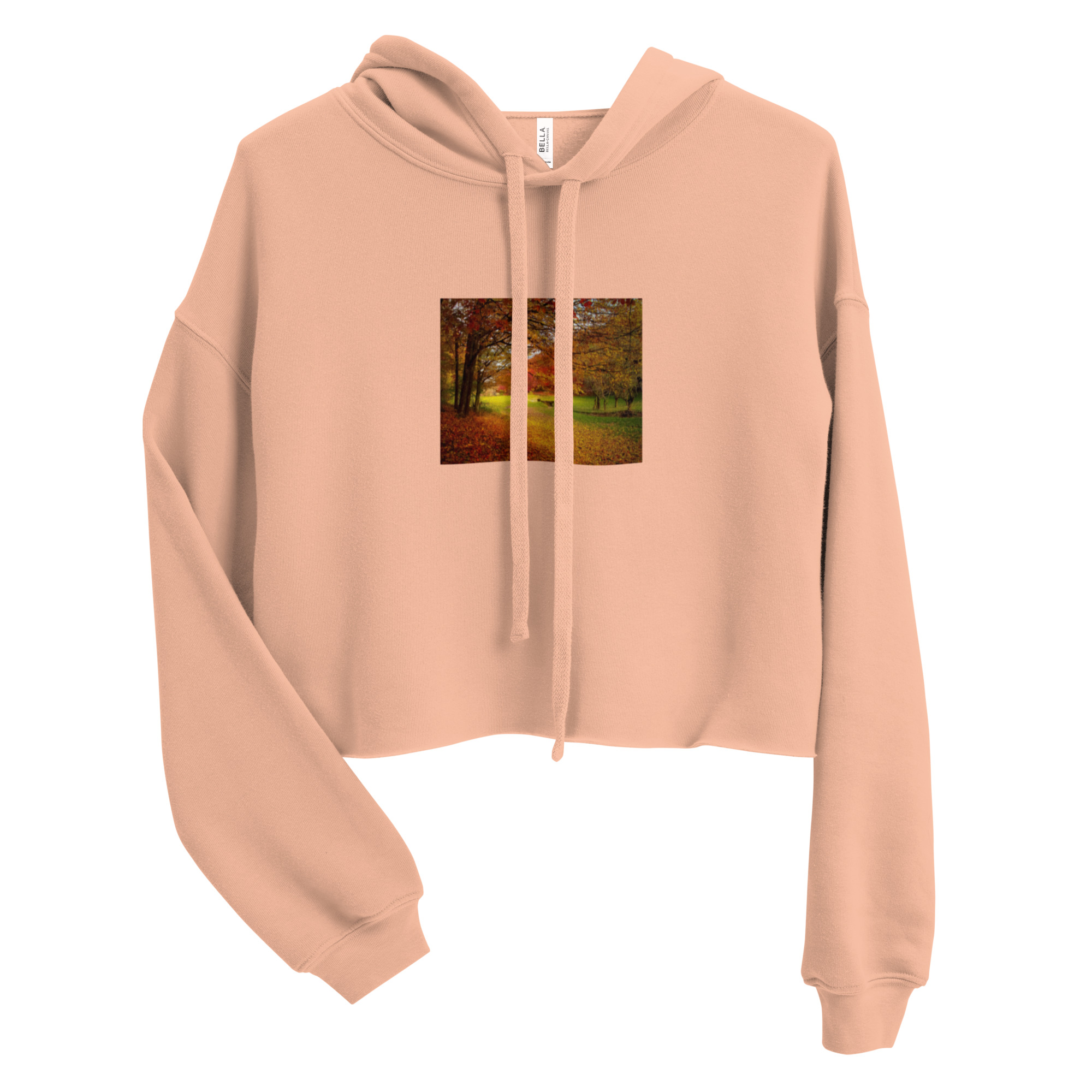 womens-cropped-hoodie-peach-front-6403e1e114fbe.jpg Crop Hoodie - Image 1