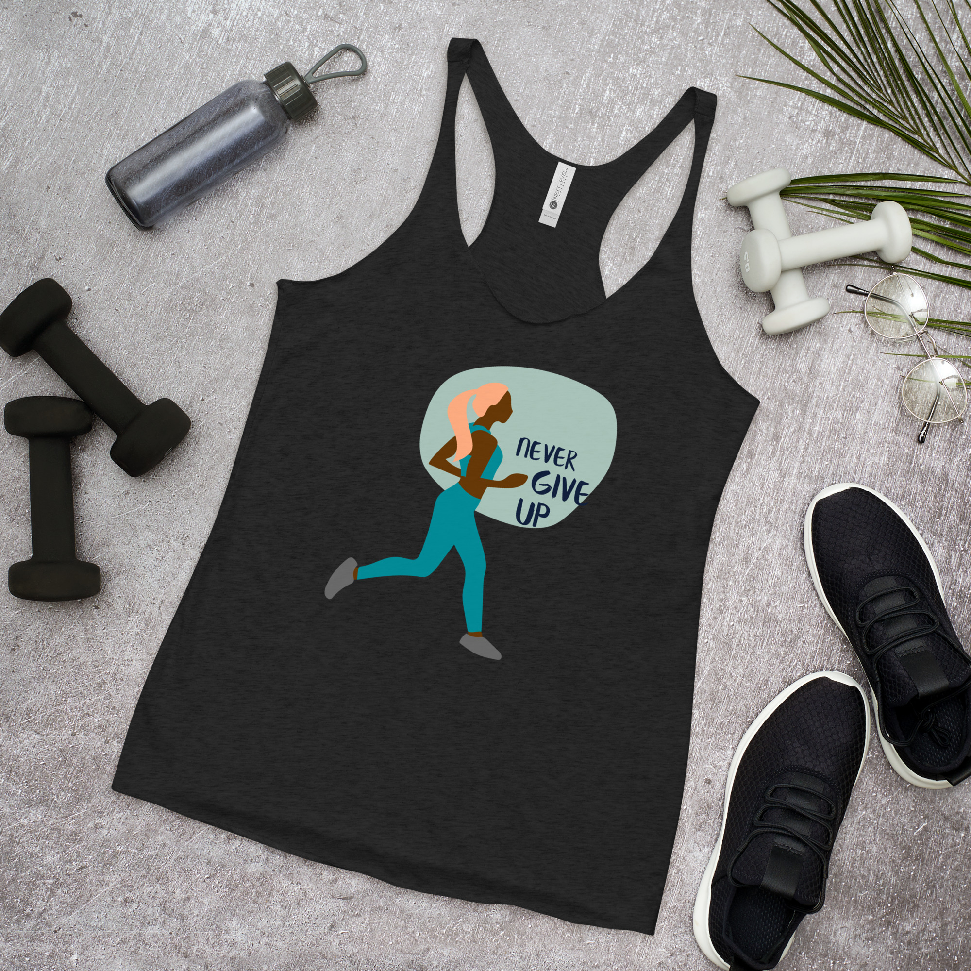 womens-racerback-tank-top-vintage-black-front-6404f0cc13a92.jpg Women's Racerback Tank - Image 1