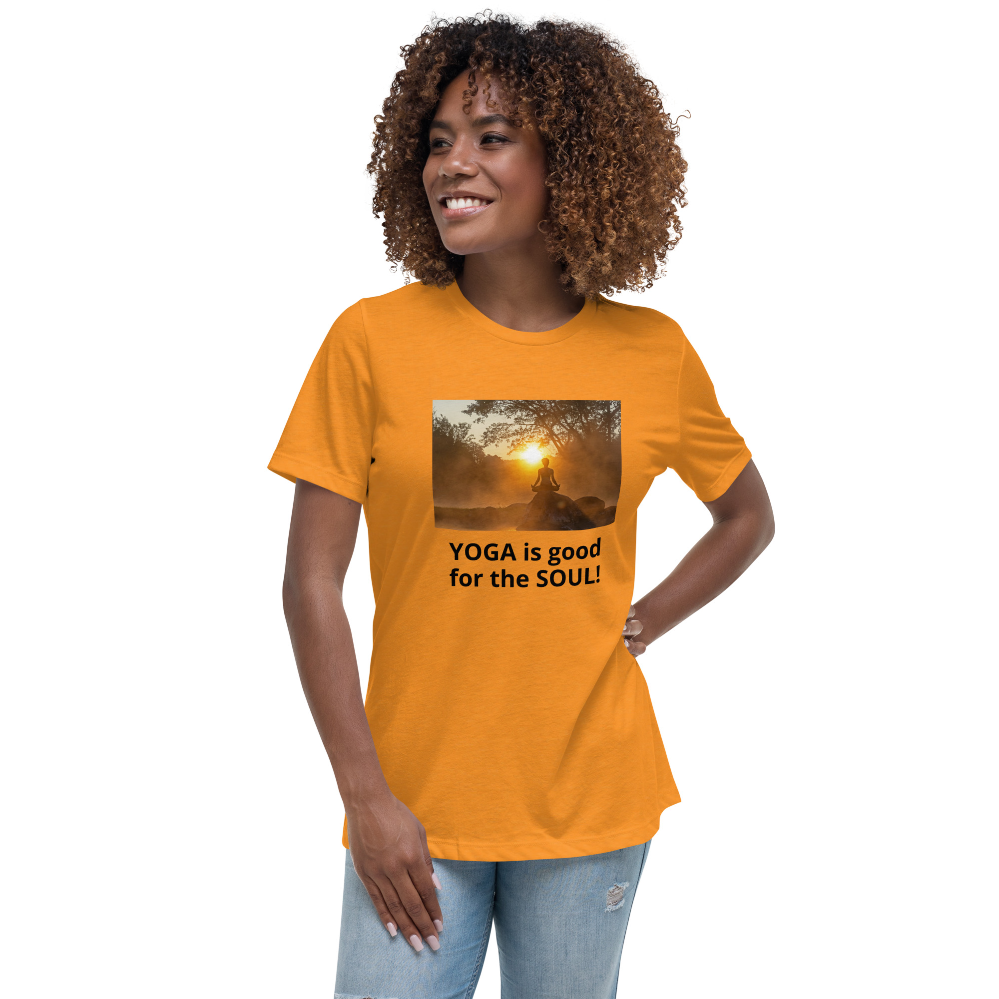 womens-relaxed-t-shirt-heather-marmalade-front-6413d0b0c7bd2.jpg Women's Relaxed T-Shirt - Image 1