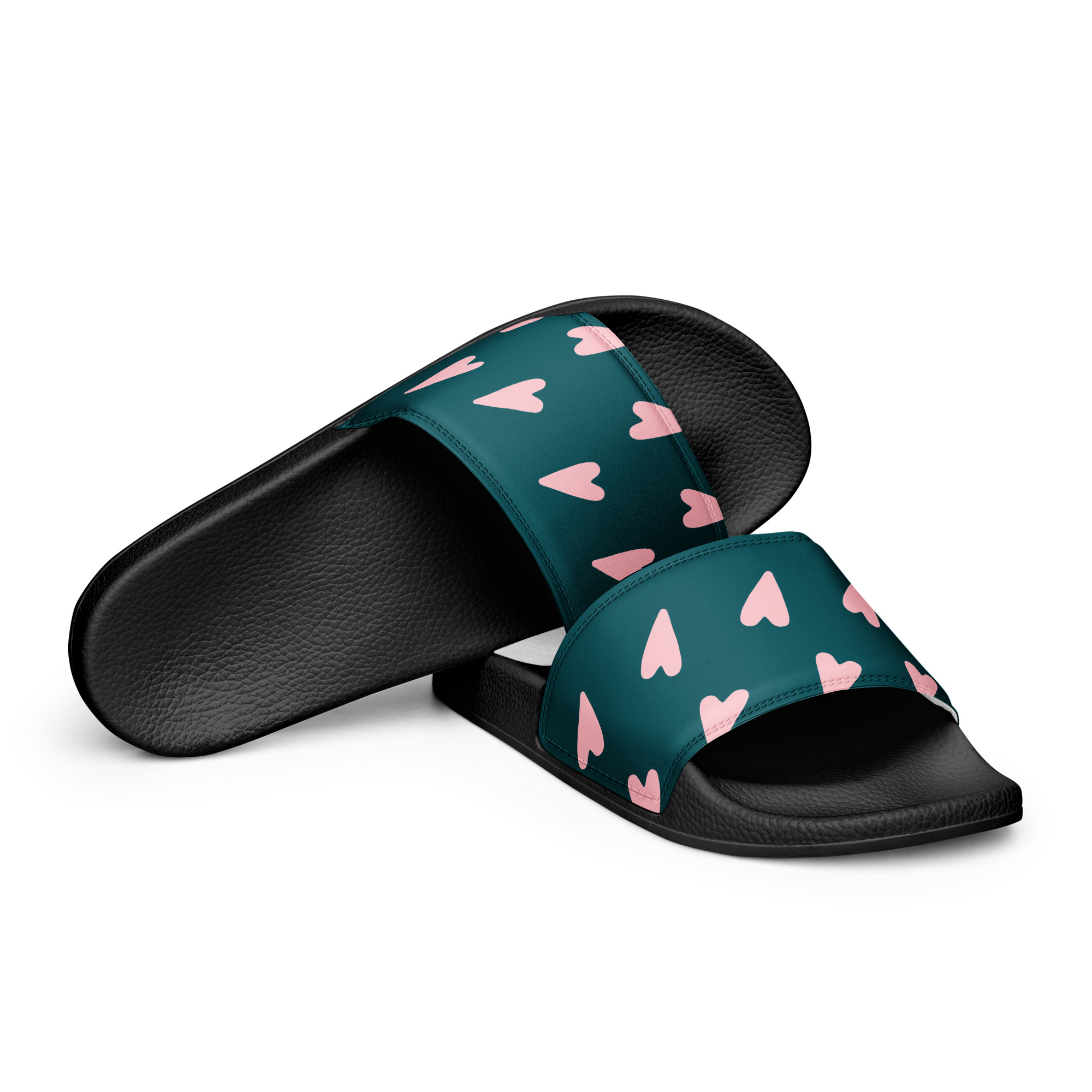 womens-slides-black-front-64038d6c97f15.jpg Women's slides - Image 1