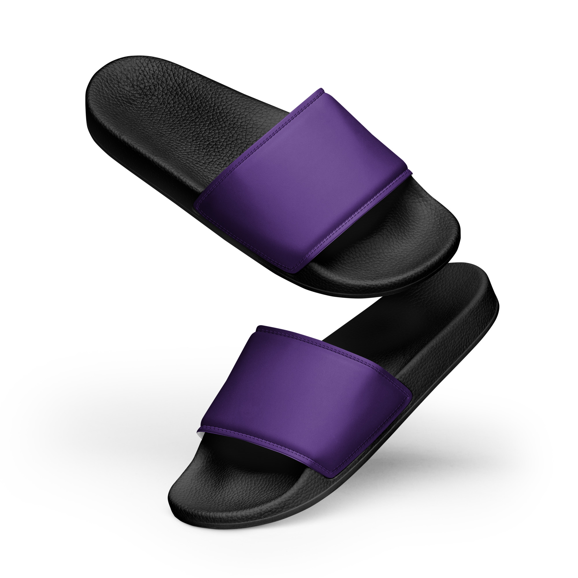 womens-slides-black-front-6404f78290405.jpg Women's slides - Image 1
