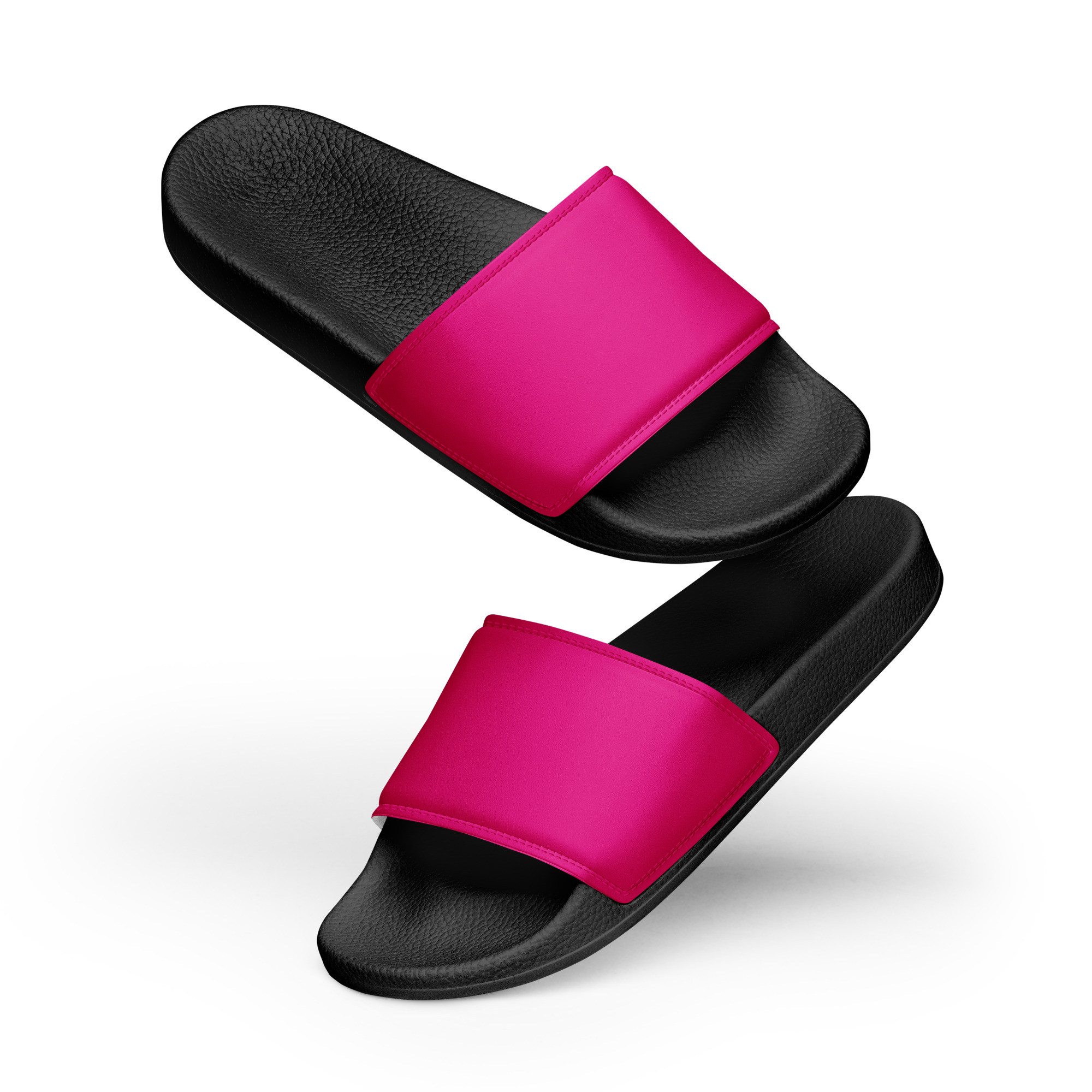 womens-slides-black-front-6404f7d9729cc.jpg Women's slides - Image 1