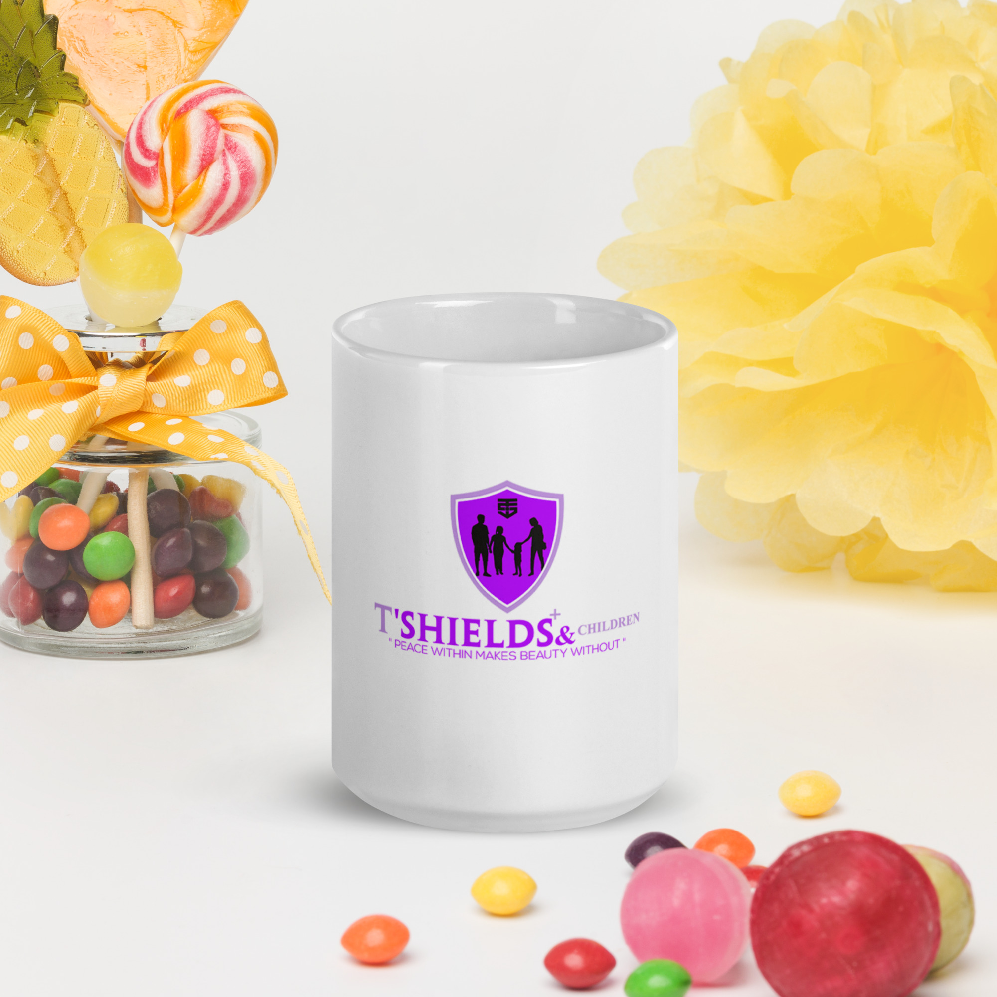 xcxvvdvd White glossy mug - Image 1