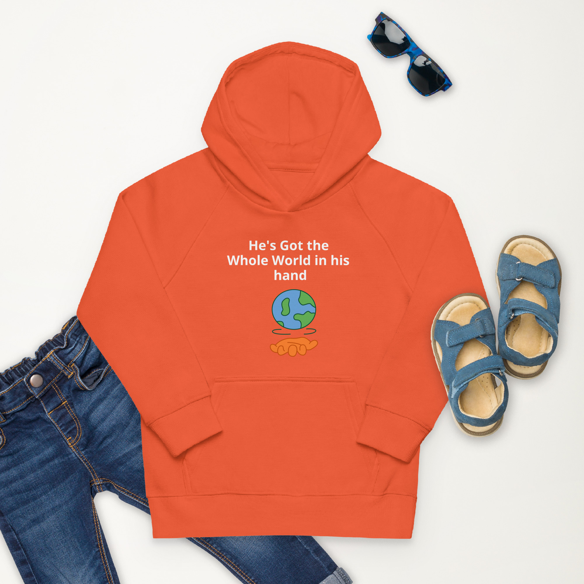 kids-eco-hoodie-burnt-orange-front-64505efb1615f.jpg Kids eco hoodie - Image 1
